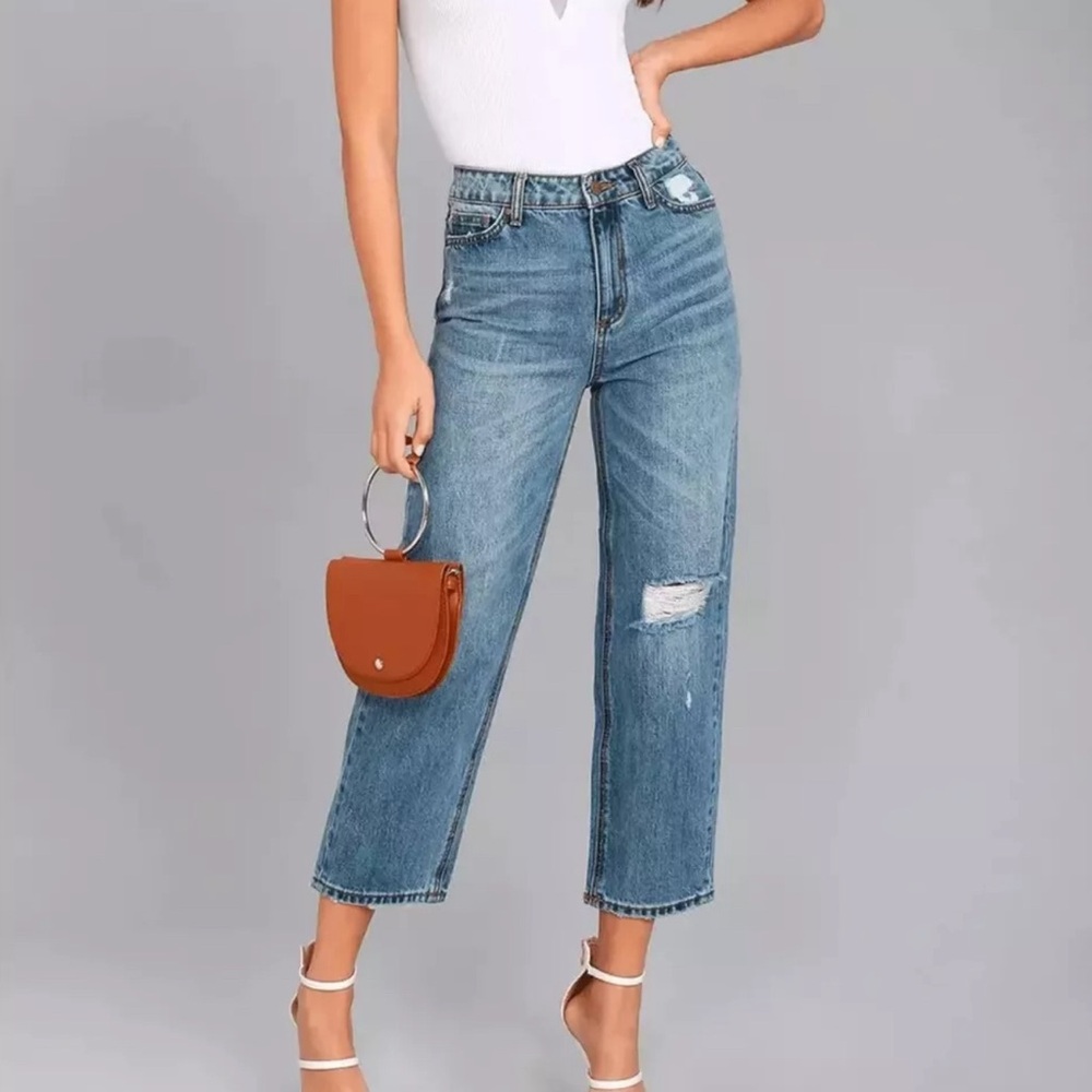 EVIDNT Anthropologie Malibu Girlfriend Jeans • NWT • size 26 or 27
